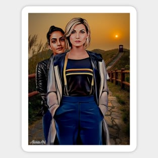 Sunrise / 13th doctor thasmin Sticker